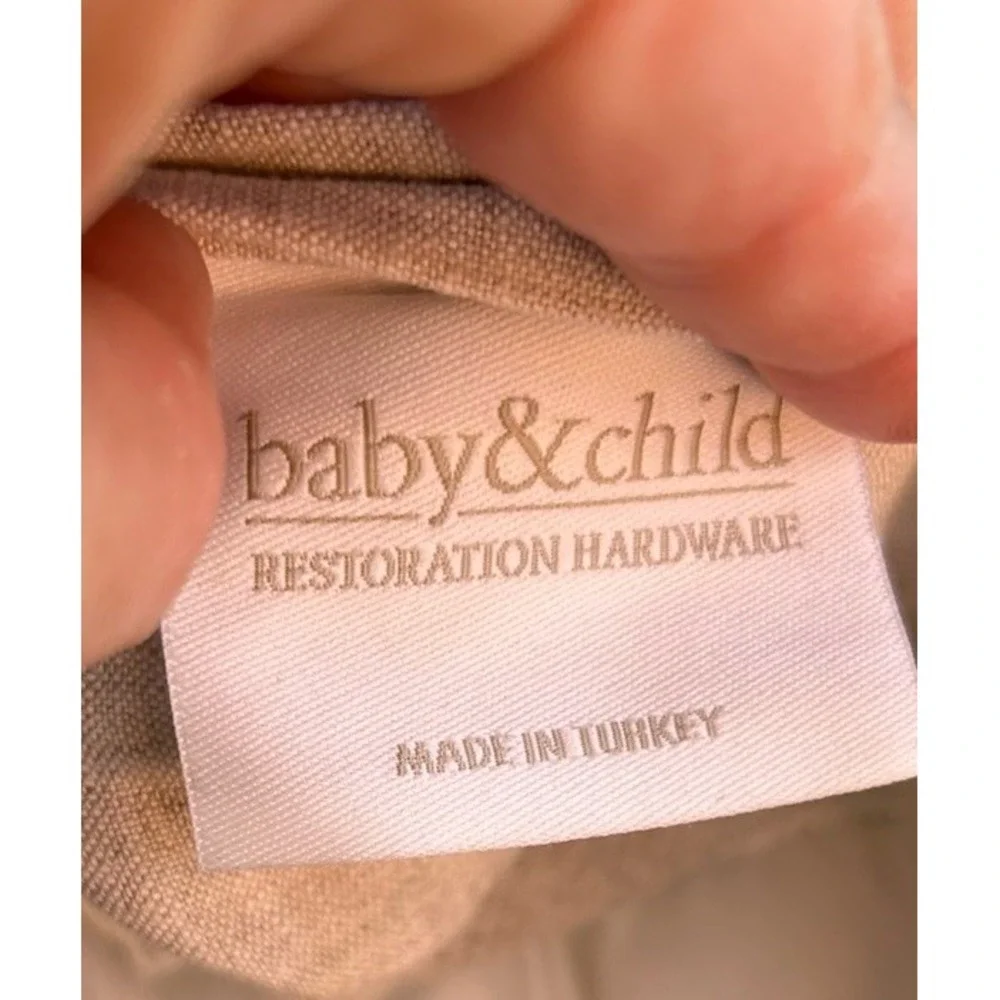 restoration hardware baby & child organic linen pillow (includes insert)